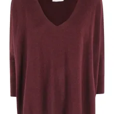 Кашемировый свитер с V-образным вырезом