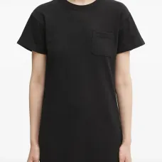 Платье-футболка миди с карманом Платье-футболка миди с карманом