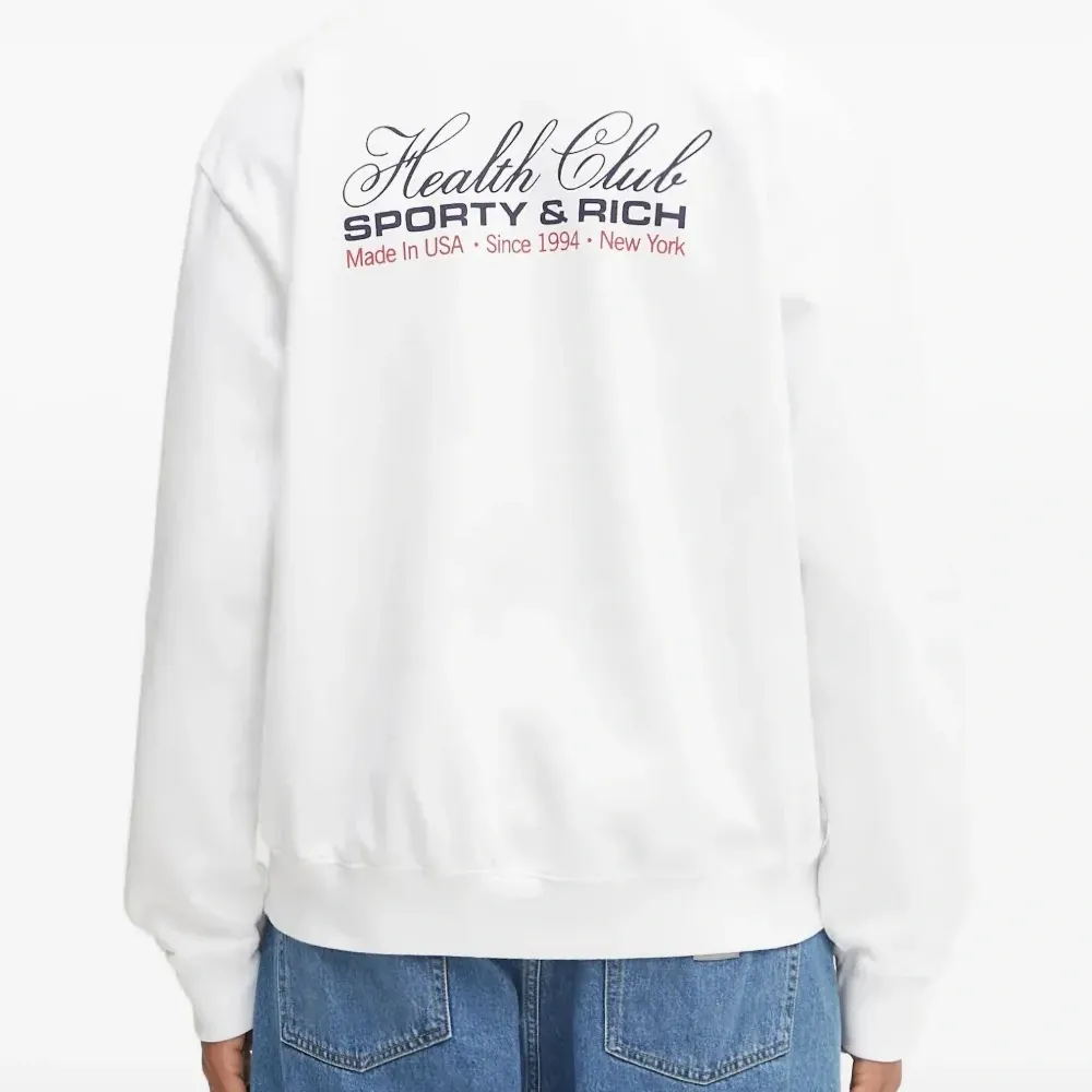 Толстовка с круглым вырезом и логотипом