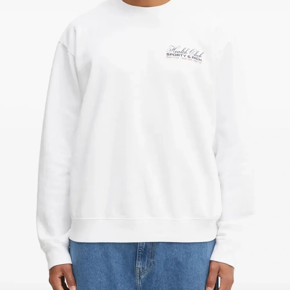 Толстовка с круглым вырезом и логотипом