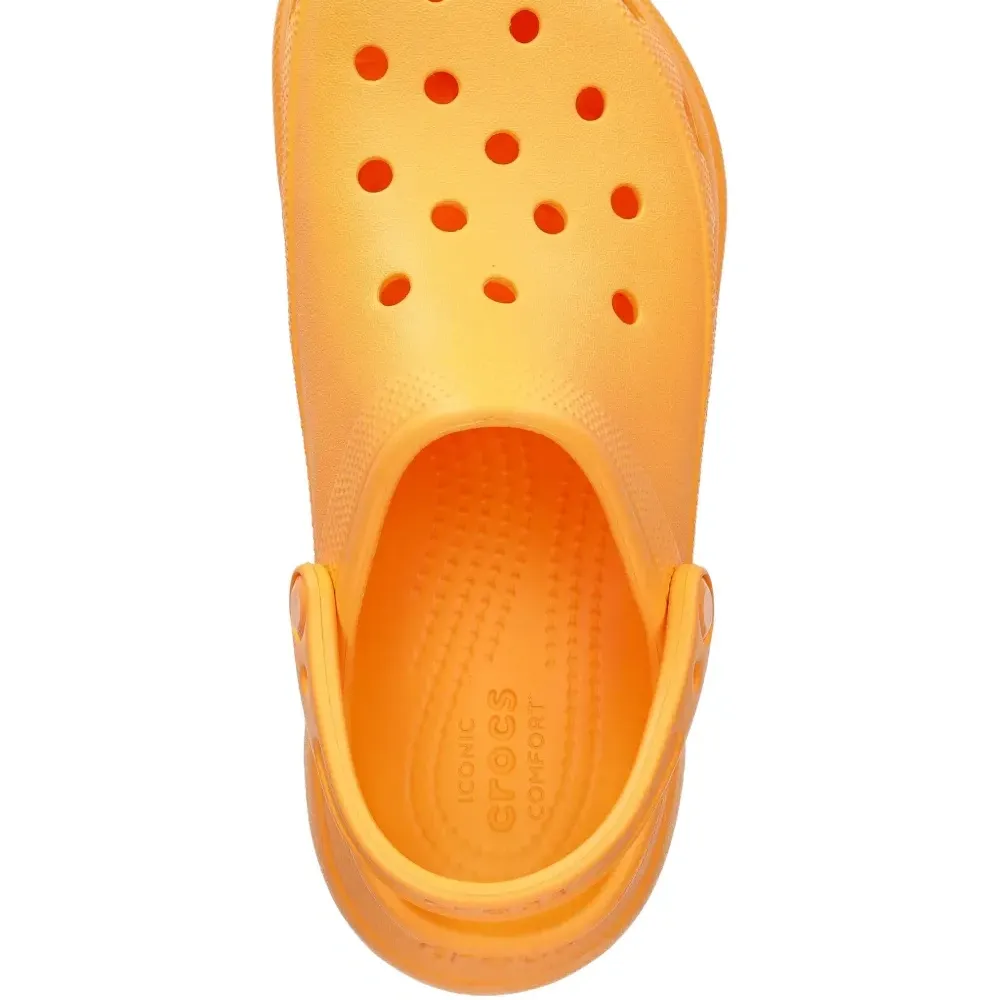 Перфорированные шлёпанцы на платформе