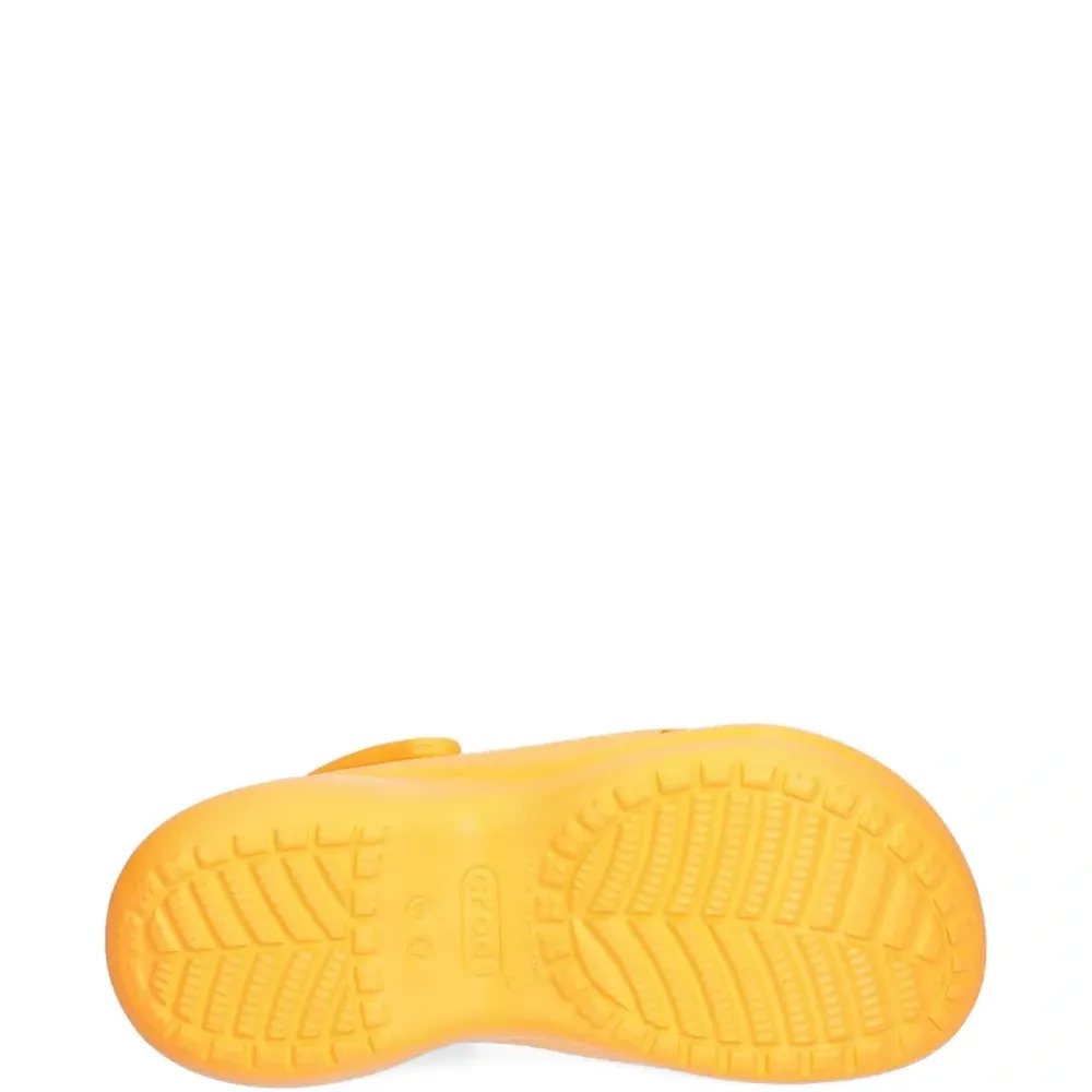 Перфорированные шлёпанцы на платформе