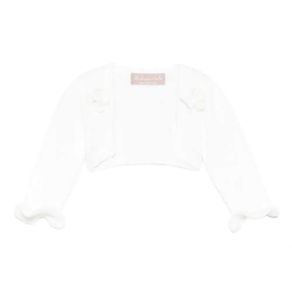 Шерстяной кардиган с оборками