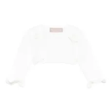 Шерстяной кардиган с оборками