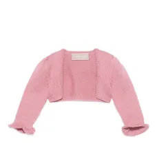 Шерстяной кардиган с оборками