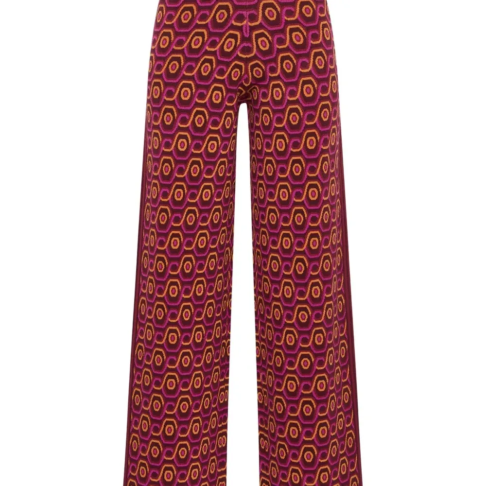 Широкие брюки с геометричным узором