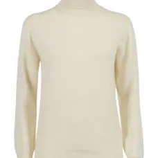 Бесшовный свитер с высоким воротником