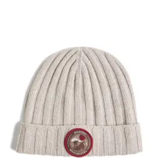 Шапка бини в рубчик с логотипом