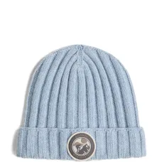 Шапка бини в рубчик с логотипом