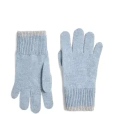 Перчатки с манжетами в рубчик