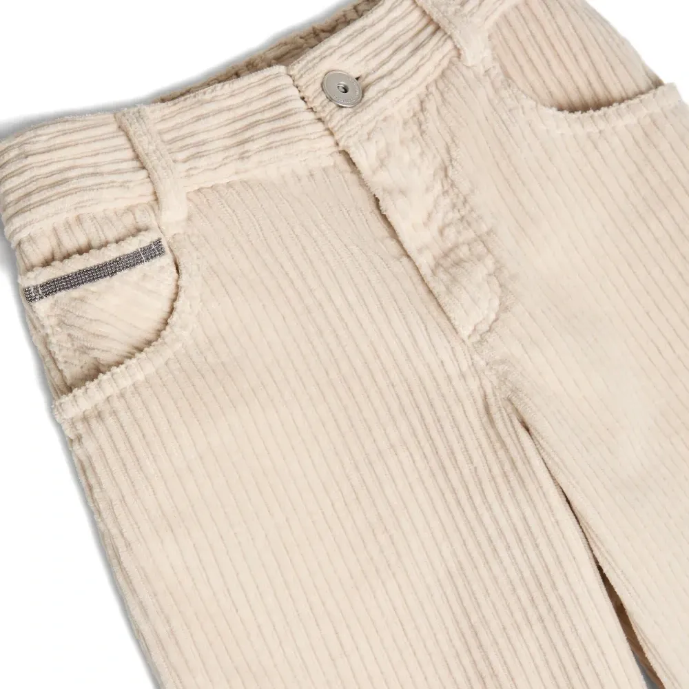 Вельветовые брюки А-силуэта