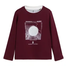 Футболка с длинными рукавами и графичным принтом