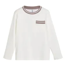 Полосатая футболка с длинными рукавами