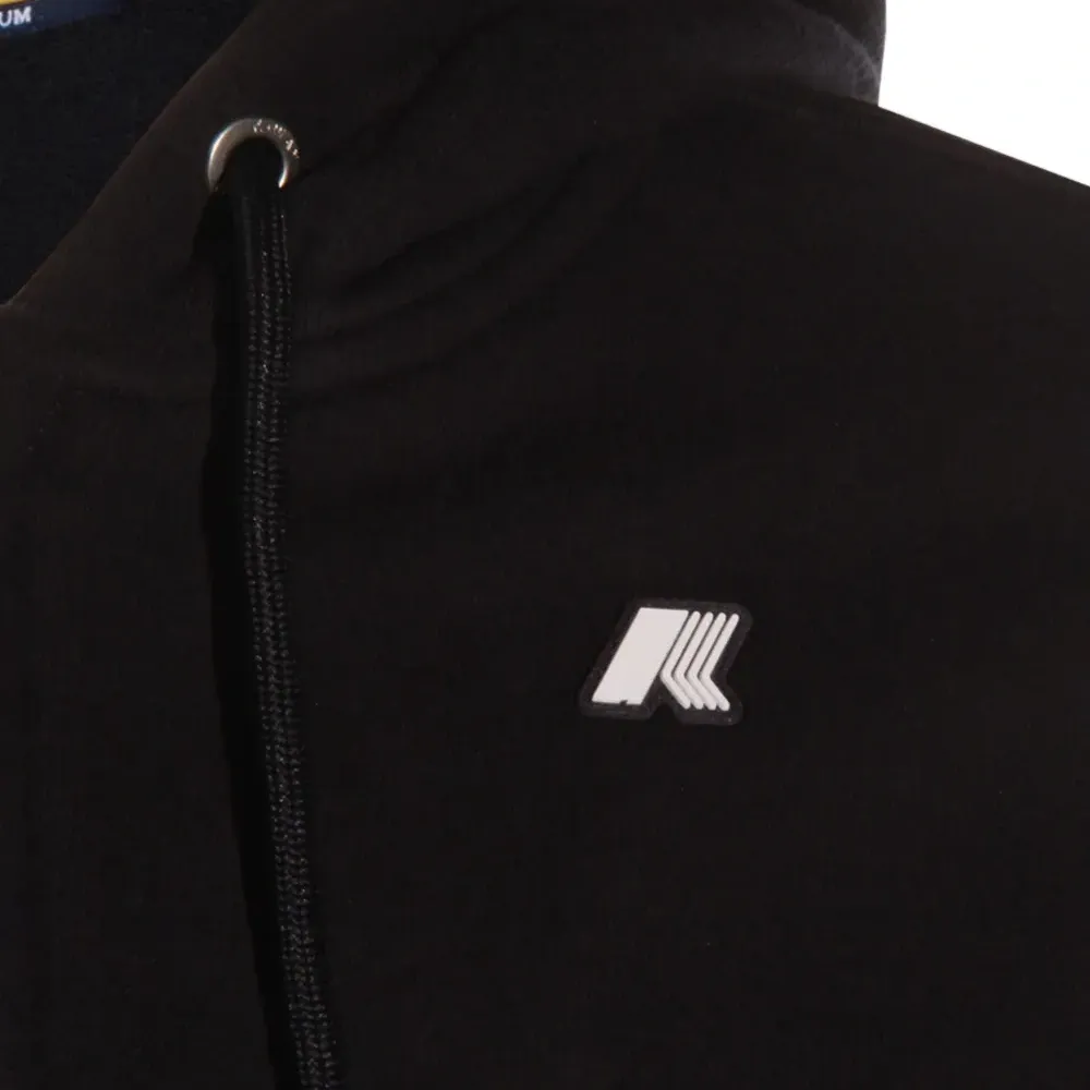 Худи на молнии с нашивкой-логотипом