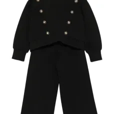 Спортивный костюм с декоративными пуговицами
