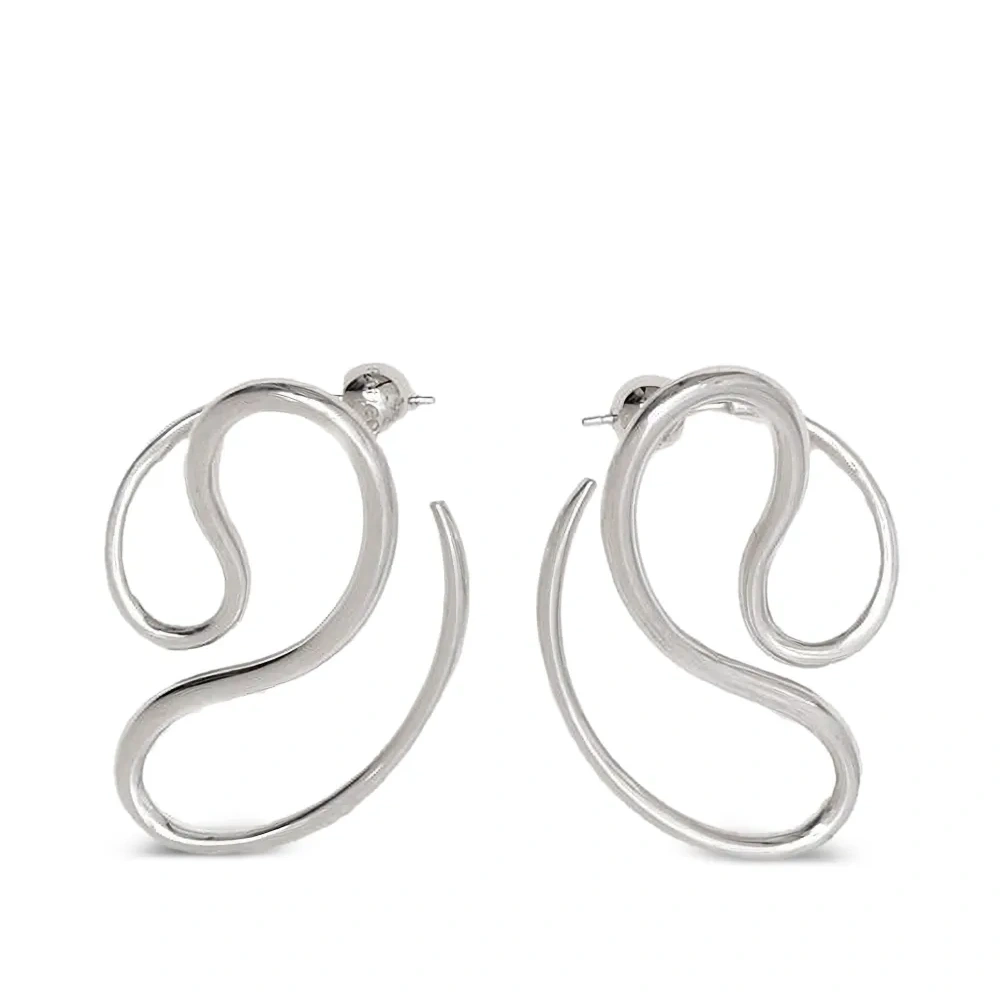 Закругленные серьги