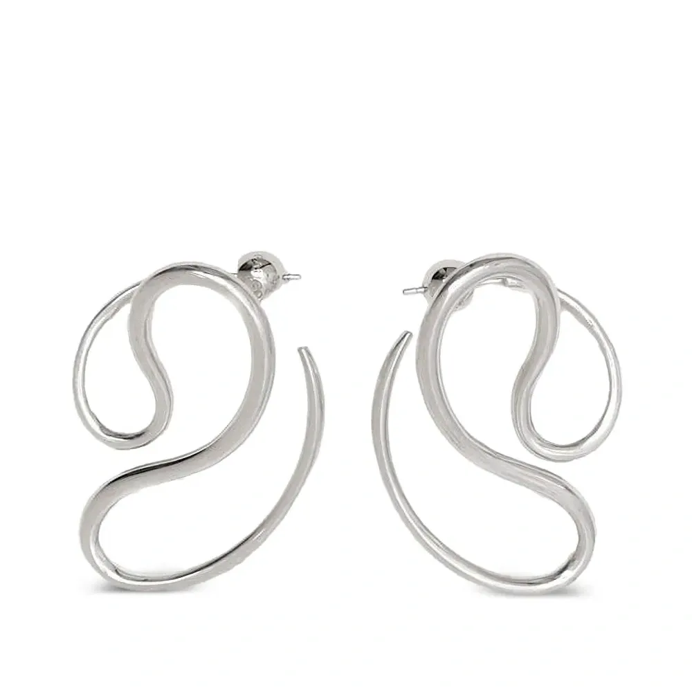 Закругленные серьги