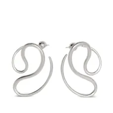 Закругленные серьги