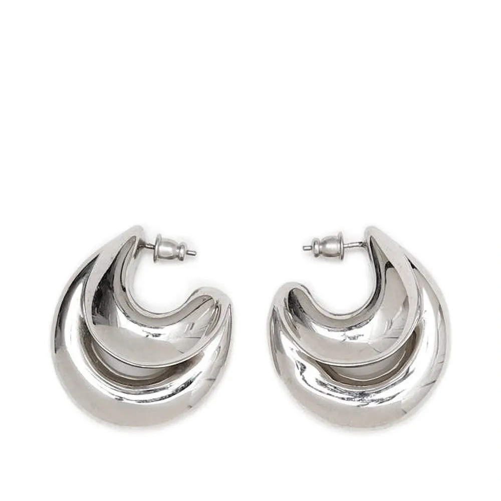 Двойные серьги-кольца