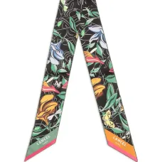 Шелковая повязка на голову с цветочным мотивом Шелковая повязка на голову с цветочным мотивом