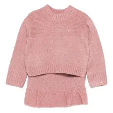 Юбка с пайетками и оборками