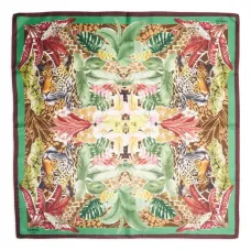 Шелковый платок с принтом Jungle Шелковый платок с принтом Jungle