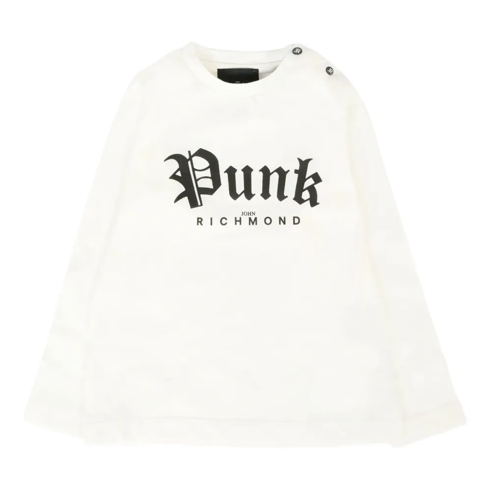 Футболка с длинными рукавами и принтом