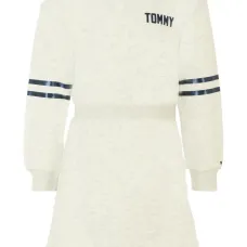 Платье с длинными рукавами и полосками