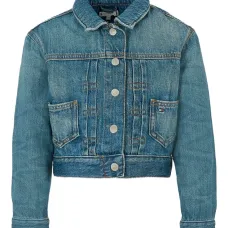 Джинсовая куртка на пуговицах