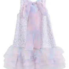 Платье Cecilia с оборками и пайетками