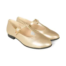 Балетки с эффектом металлик