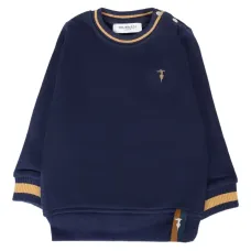 Толстовка с отделкой в рубчик