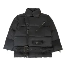 Пуховик с поясом