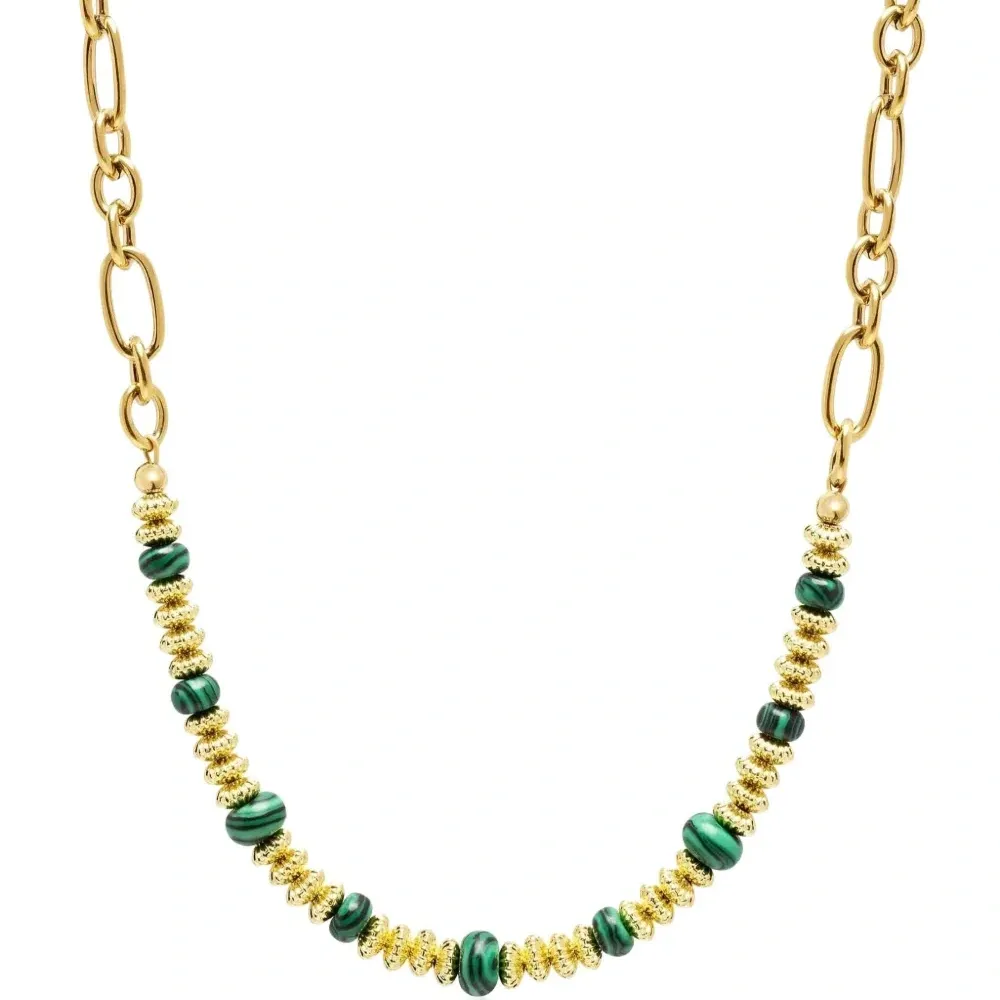 Цепочка на шею с малахитом