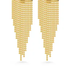 Серьги с бахромой из бисера