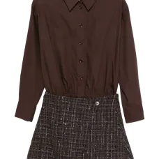 Асимметричное мини-платье