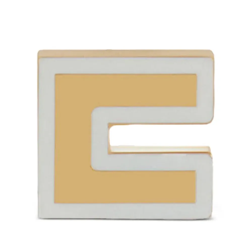 Серьги квадратной формы с логотипом