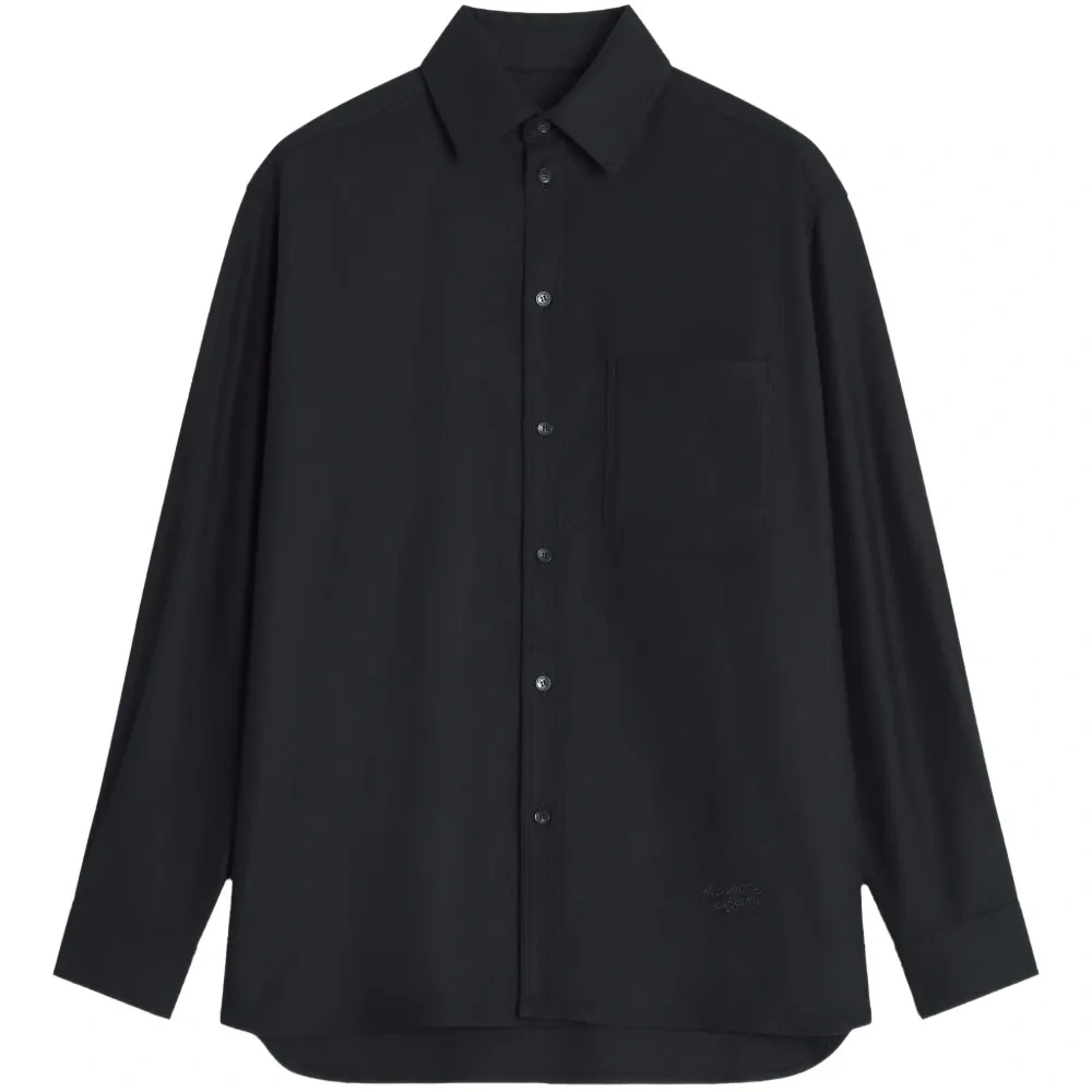 Шерстяная рубашка с вышивкой