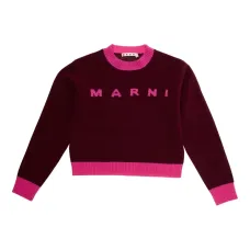 Свитер с круглым вырезом и логотипом