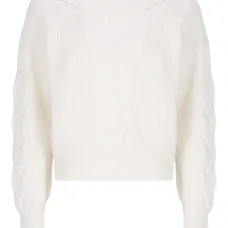 Джемпер с круглым вырезом