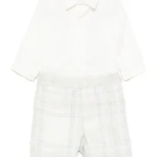 Комплект из топа и шортов в клетку