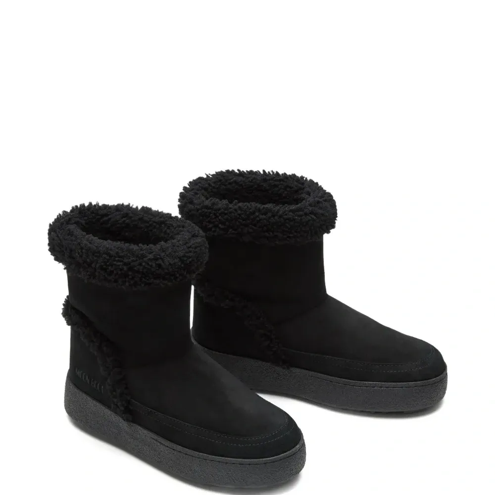 Ботинки на платформе с отделкой из шерпы Ботинки на платформе с отделкой из шерпы