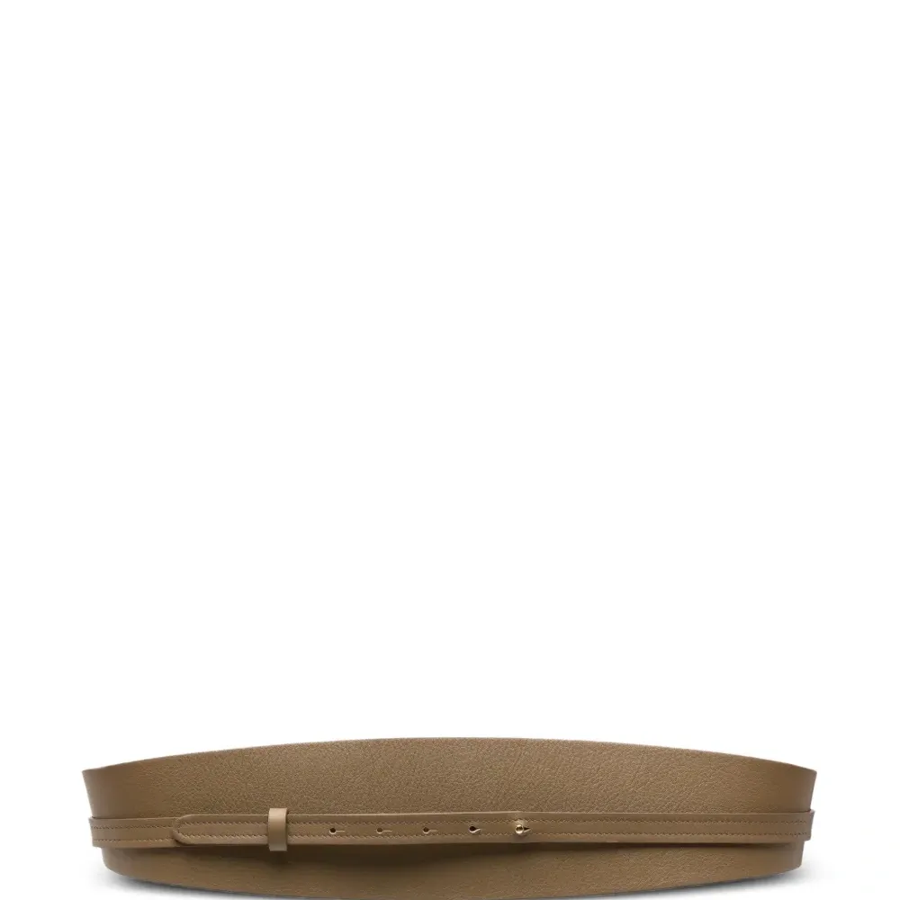 Ремень с двойной пряжкой