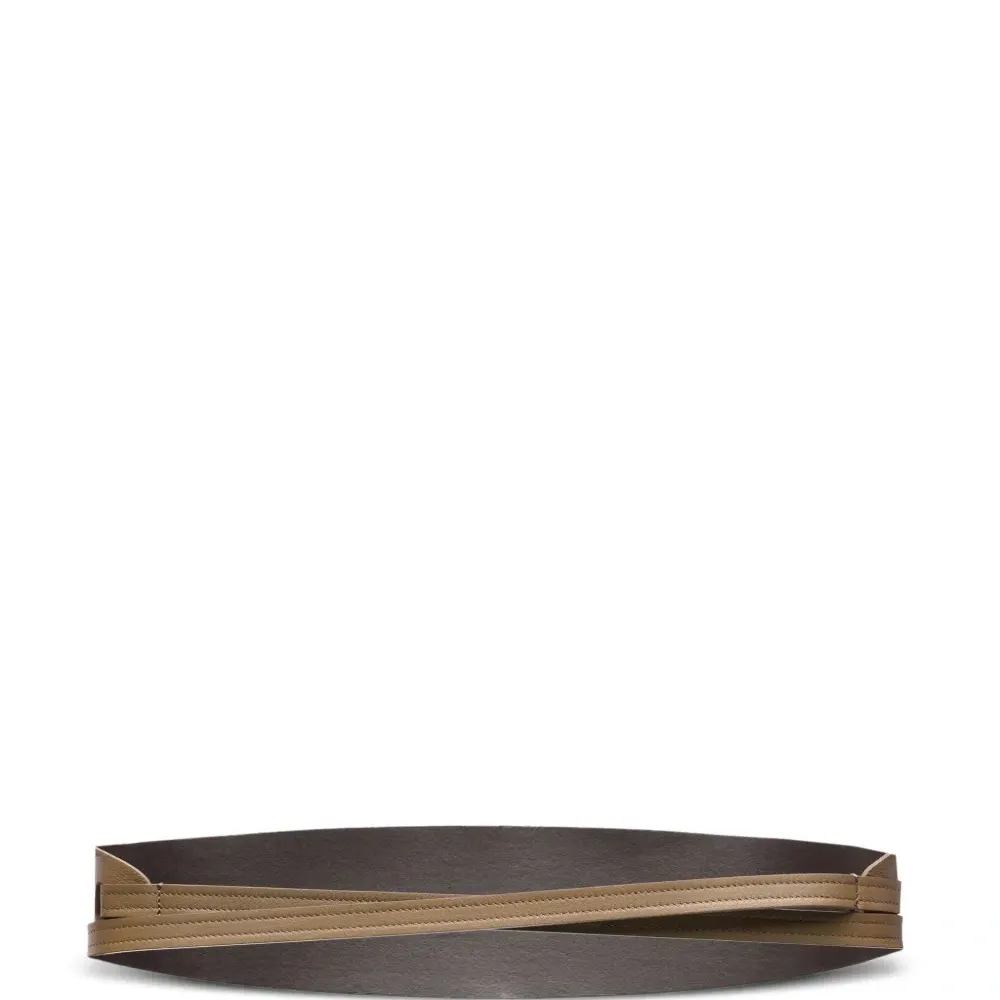 Ремень с двойной пряжкой