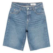 Джинсовые шорты с необработанным краем