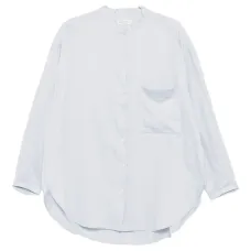 Хлопковая рубашка с длинными рукавами