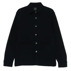 Шерстяная рубашка с накладным карманом