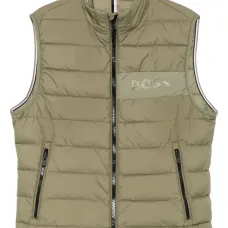 Жилет со стегаными вставками