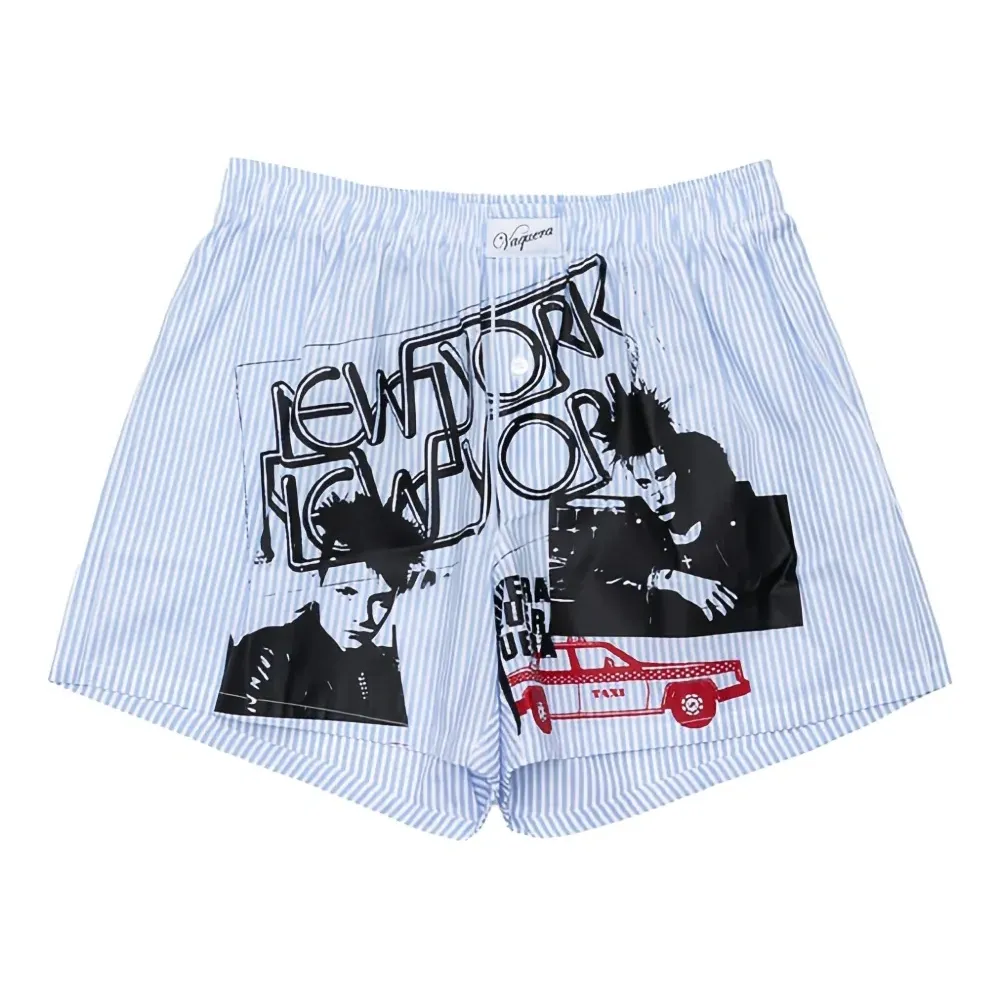 Полосатые боксерские шорты