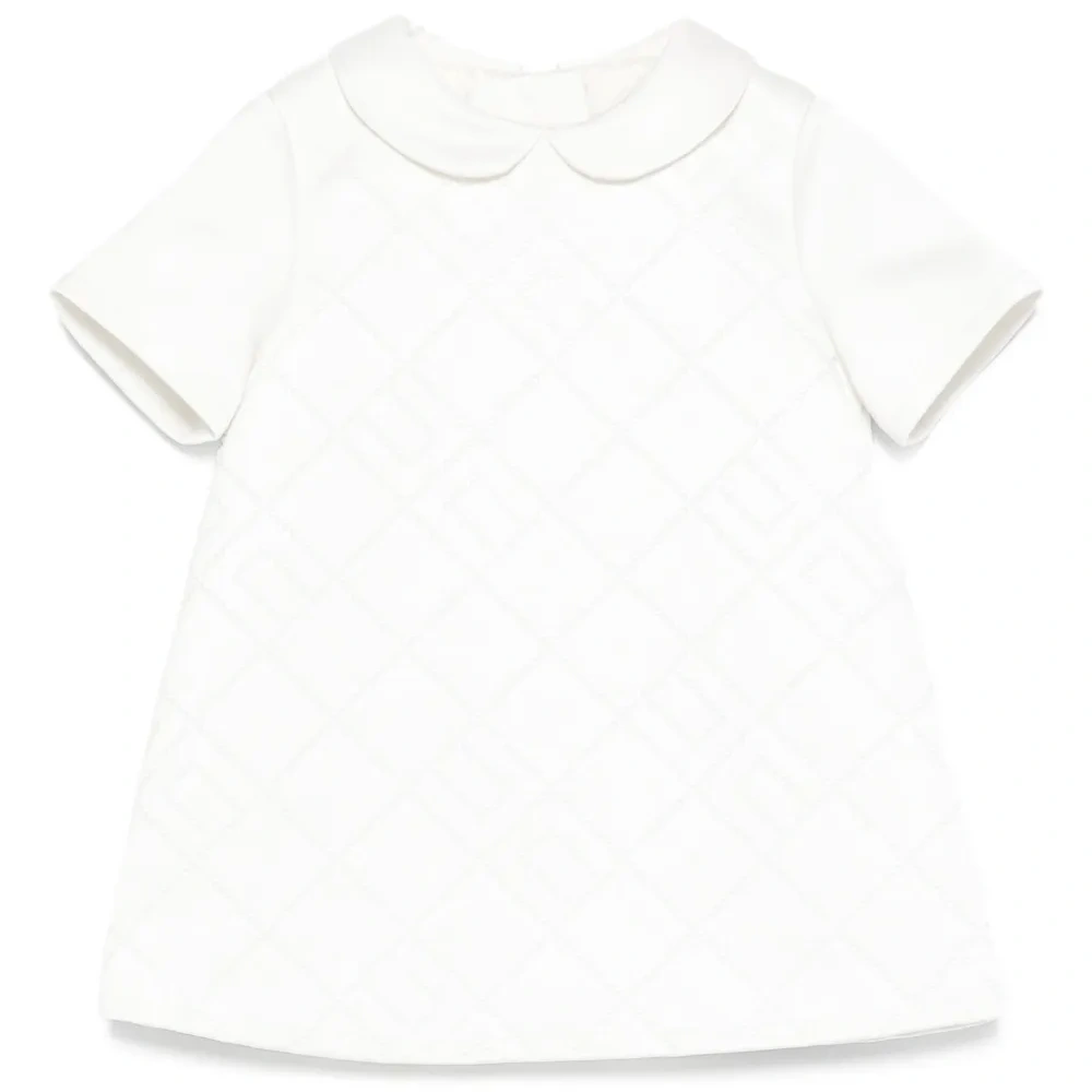 Стеганое платье с воротником Питер Пэн